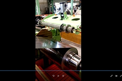 硅鋼0.5分4條無張力壓毛氈作業視頻