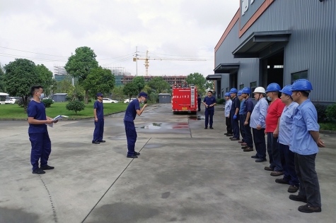 2021消防演習收隊檢討